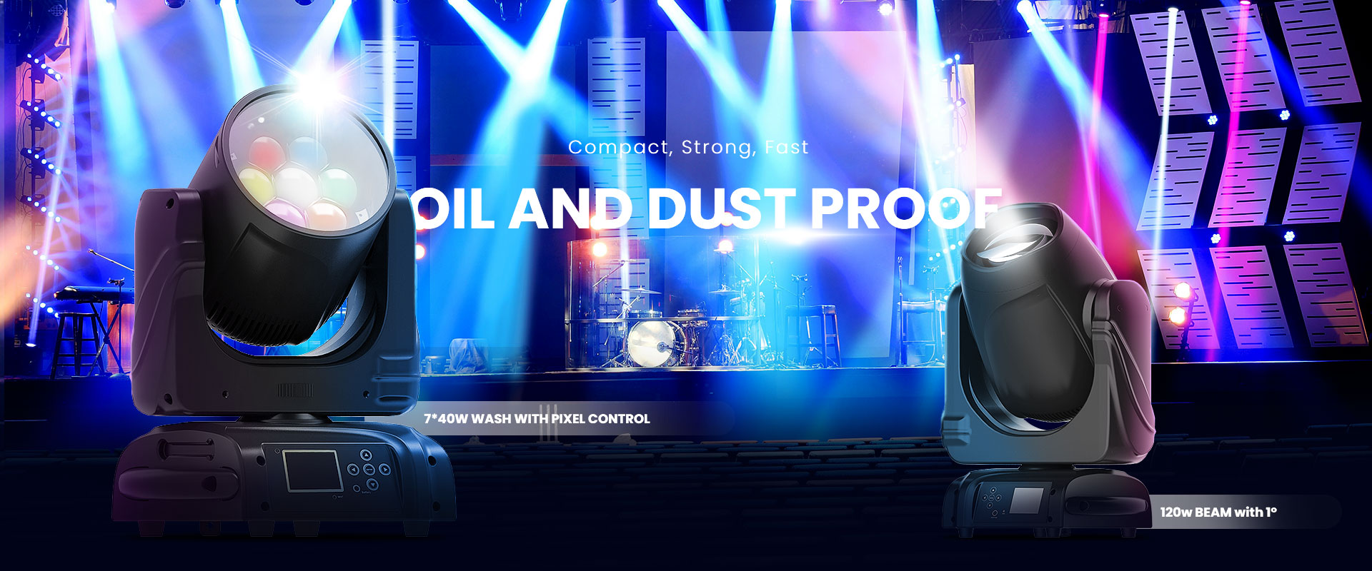 oil and dust proof stage lighting