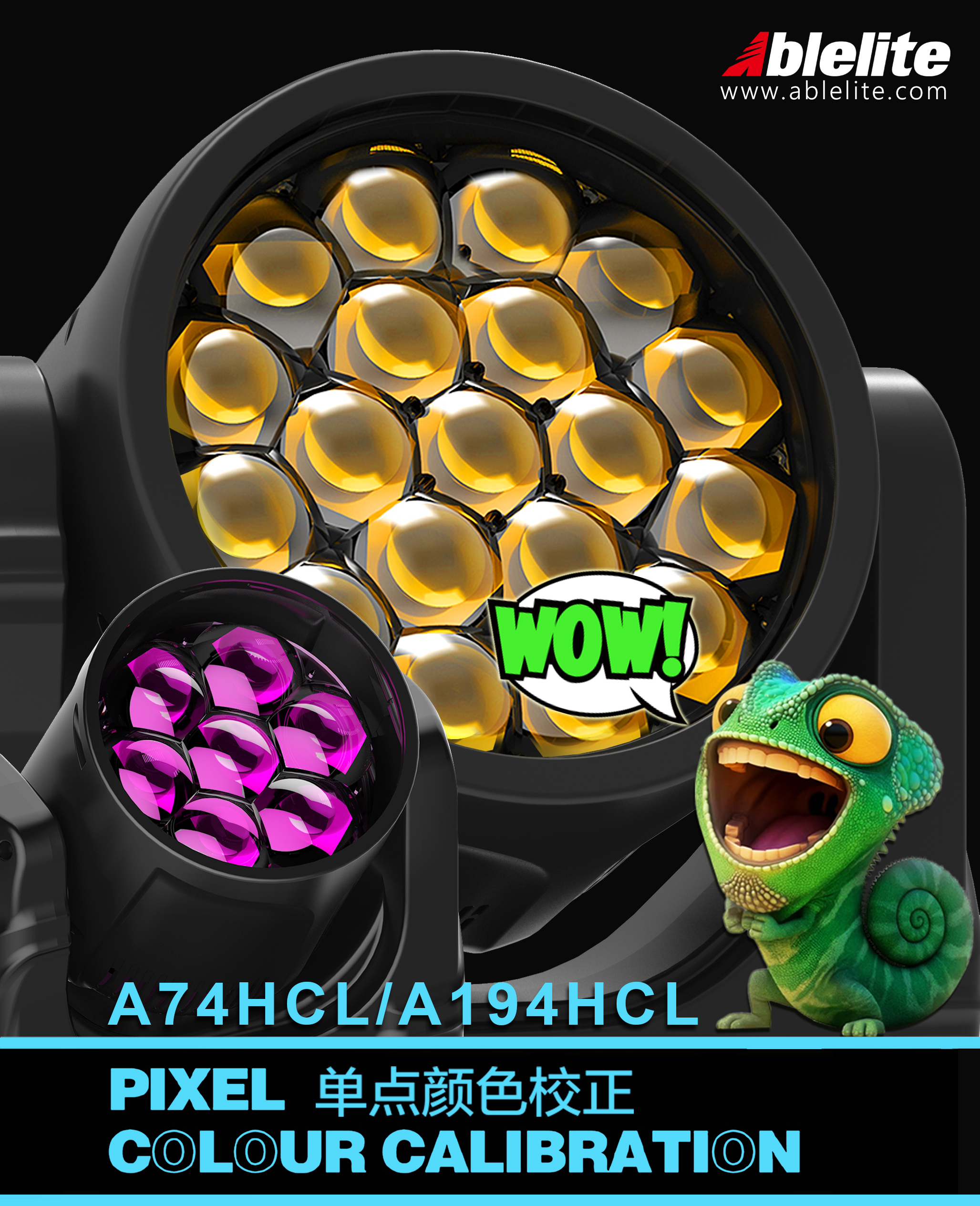 A194CHL & A74HCL New LED Wash Moving Head Light